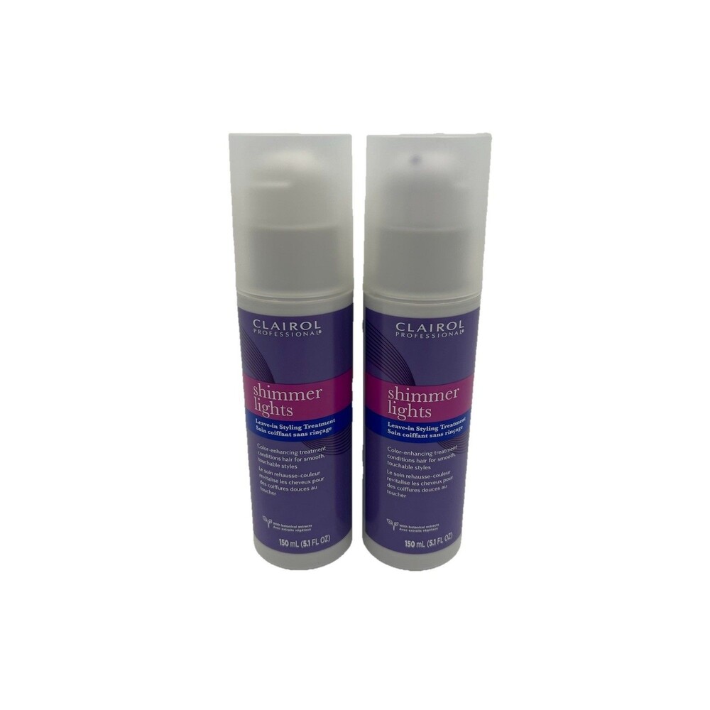 Clairol Professional Shimmer Lights Leave In Styling Treatment 5.1 fl oz Lot 2